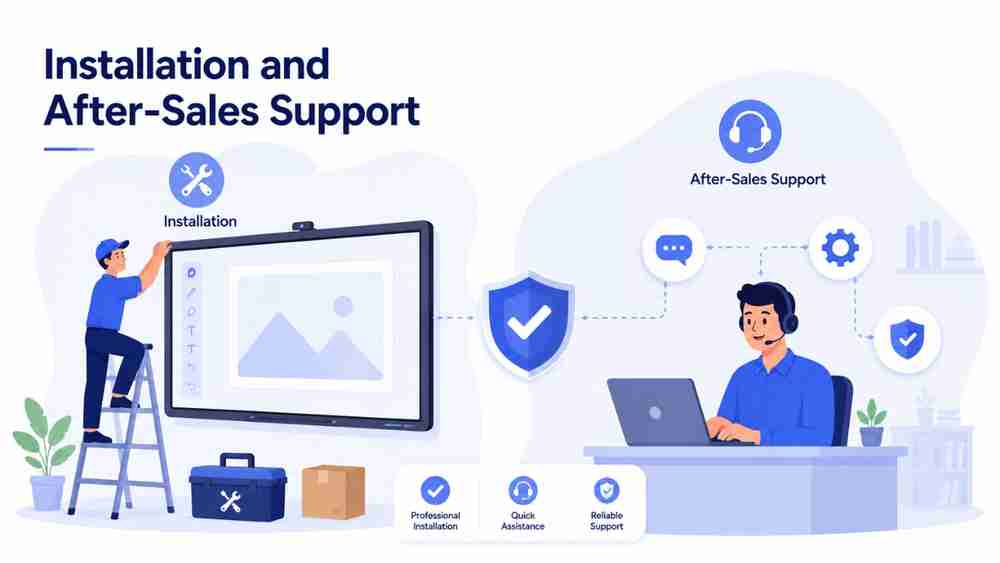 Smart board installation and after-sales support services