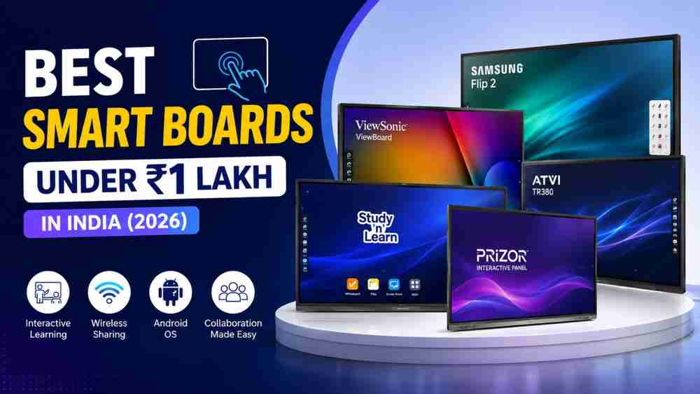 Best Smart Boards Under ₹1 Lakh in India (2026) - Compare & Buy