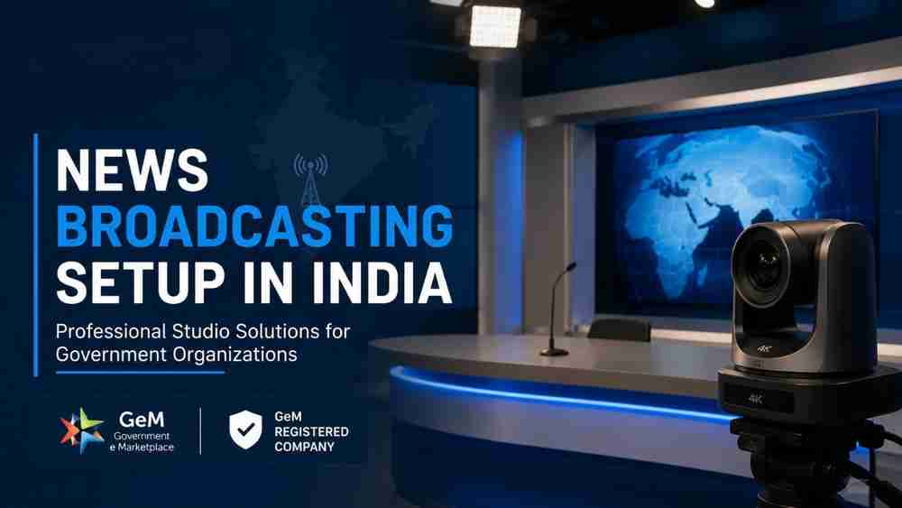 News Broadcasting Setup in India (2026) | GeM Registered Solution by Edumark Technologies