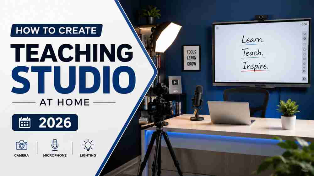 How to Create a Teaching Studio at Home in 2026 | Complete Setup Guide