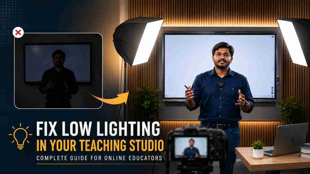 How to Fix Low Lighting Issues in Your Teaching Studio