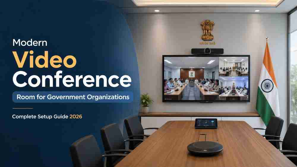 How Government Organizations Can Set Up a Video Conferencing Room in India (2026 Guide)