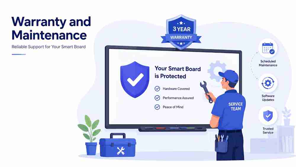 Smart board warranty and maintenance services for schools