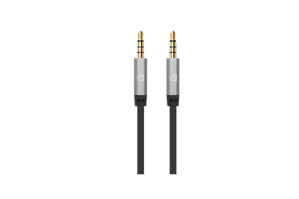 Manhattan 3.5mm Stereo Audio Aux Cable | 5m (16 ft) Male-to-Male 2
