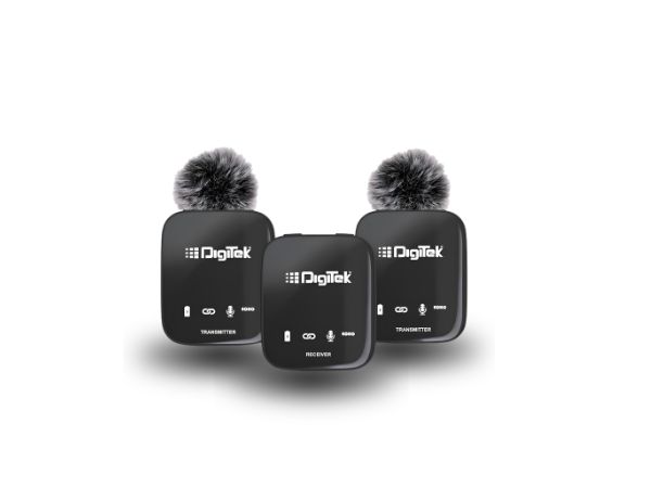 Digitek DWM 101 Pro | 2-in-1 Wireless Mic for DSLR & Smartphones 1