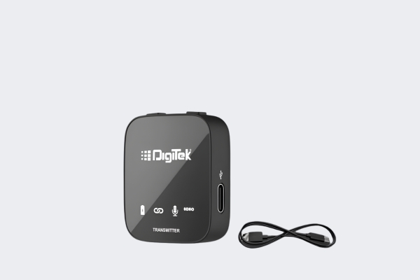 Digitek DWM 101 Pro | 2-in-1 Wireless Mic for DSLR & Smartphones 3