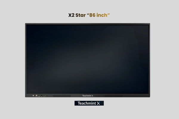 Teachmint X 86 Star - 4K Interactive Flat Panel for Large Classrooms | Android 14 EDLA 1