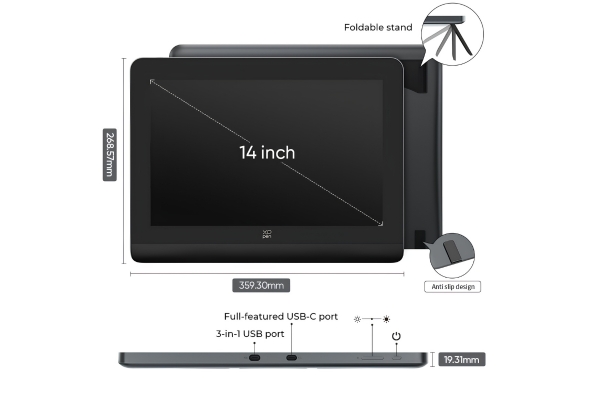 XPPen Artist Pro 14 (Gen 2) Drawing Display | 16K Pressure Levels 2