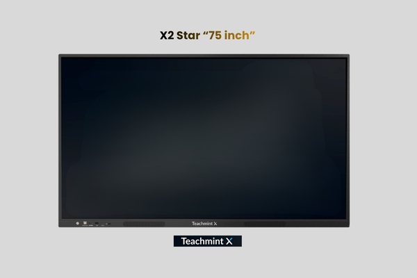 Teachmint X 75 Star - 4K Interactive Flat Panel for Smart Classrooms | Android 14 EDLA 1